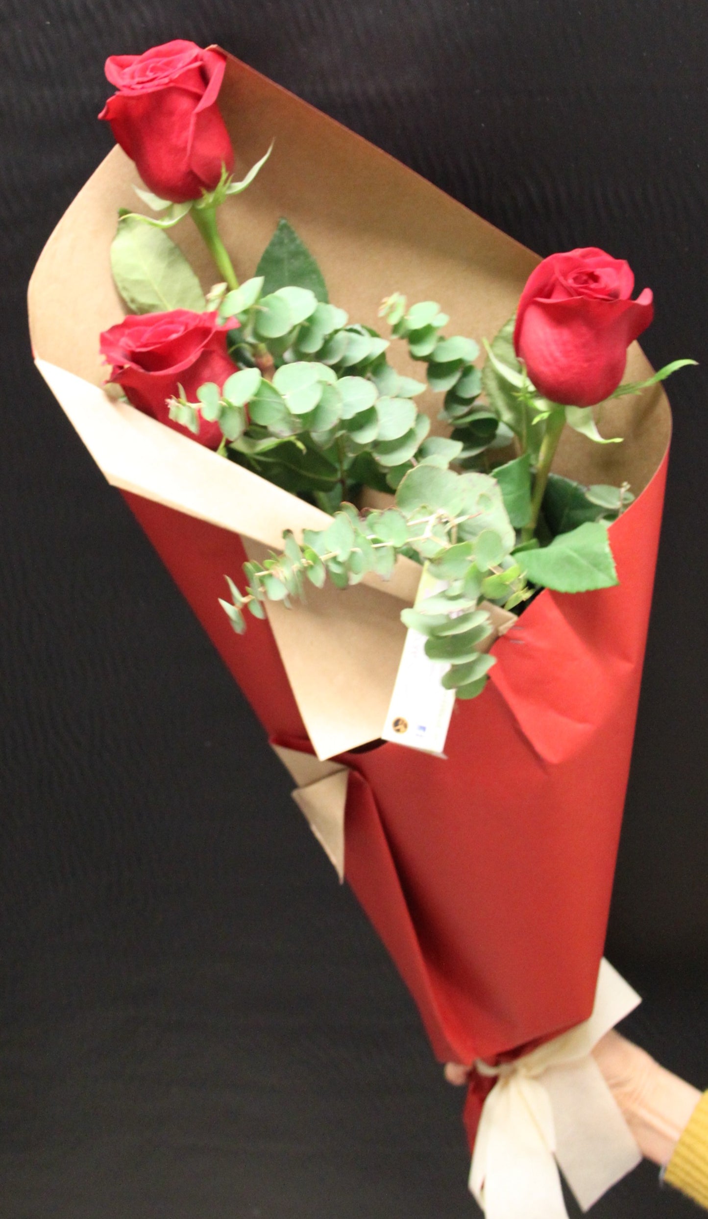 3 Rose Rosse alte